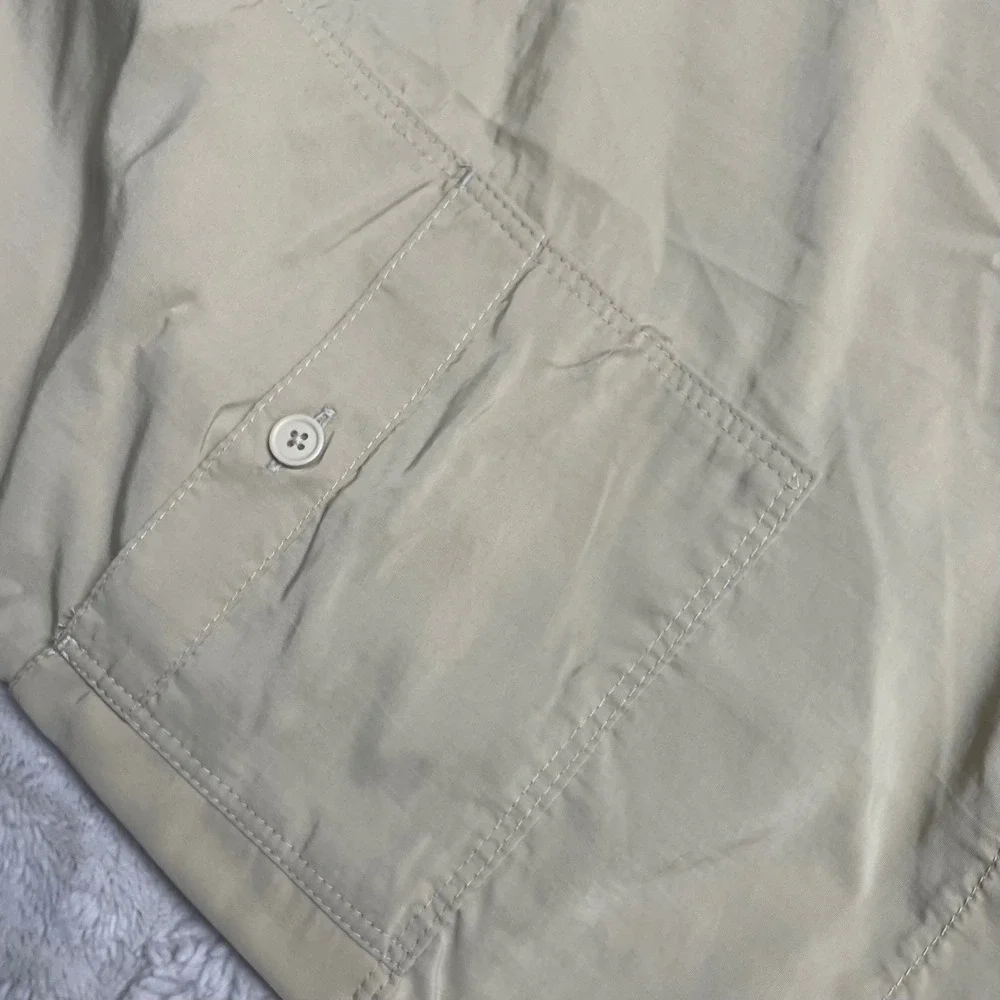 AFTCO Mens Fishing Shorts Tan Khaki Original Handcrafted Size 46 Nylon Cargo